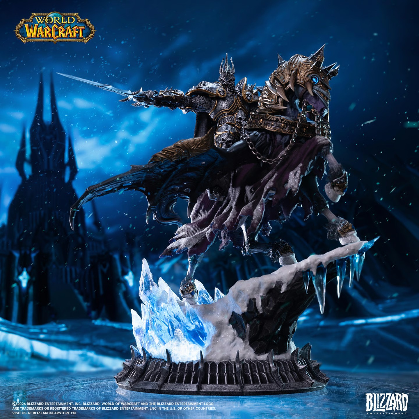 Pre-Order Blizzard Entertainment World of Warcraft Lich King & Invincible Statue
